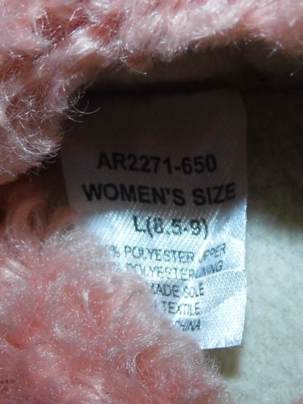 ARIAT Snuggle Slipper Pink Slip On Slippers Womens Size 8.5-9 - Picture 7 of 7